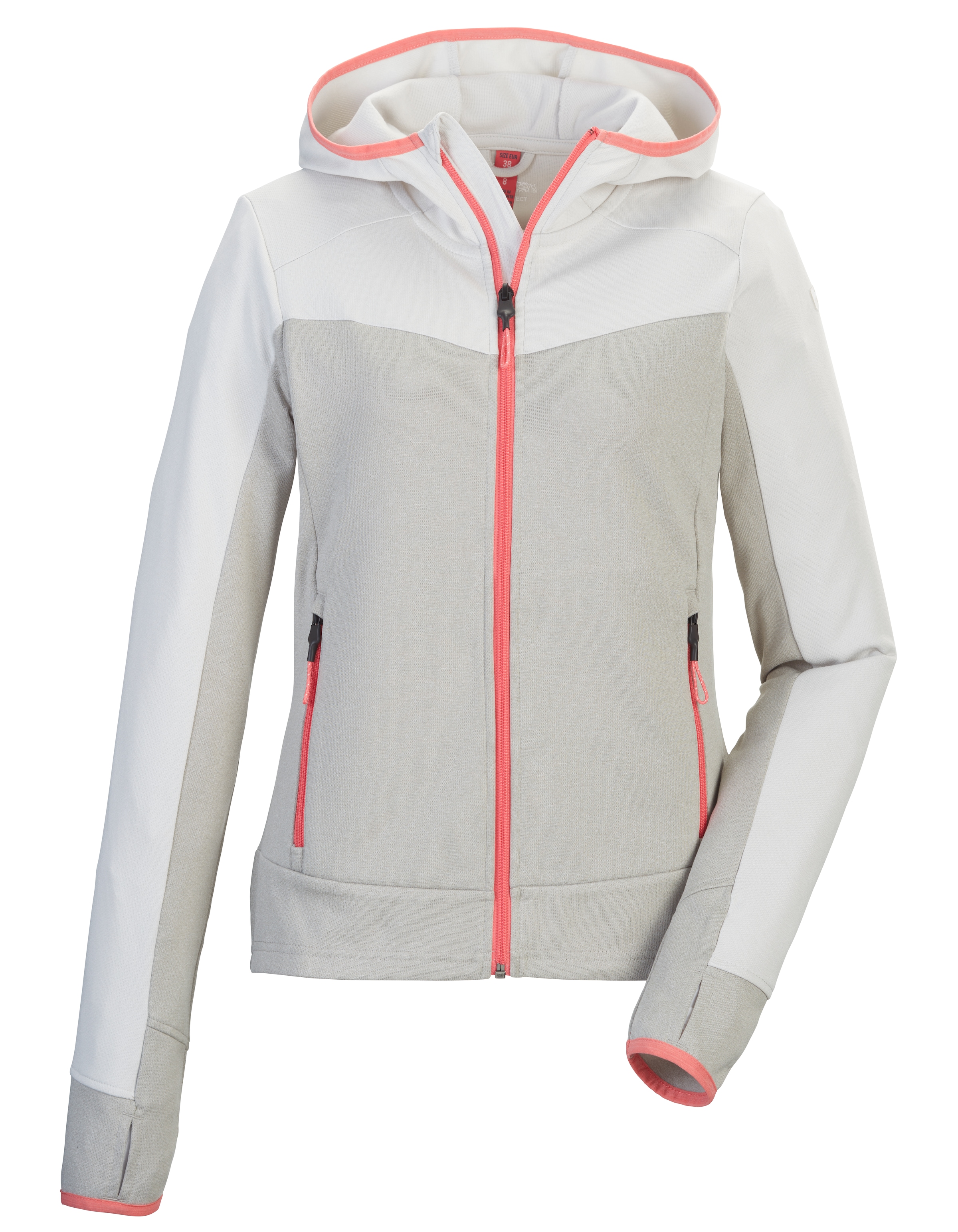 KILLTEC Sportsweatjacke in Grau: Vorderseite