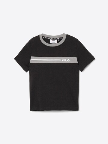 FILA Shirt 'FAVERGA regular graphic t-shirt' in Black: front