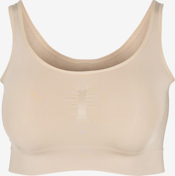 Bustier Soutien-gorge 'LSEAMLESS' Devoted by Zizzi en beige : devant