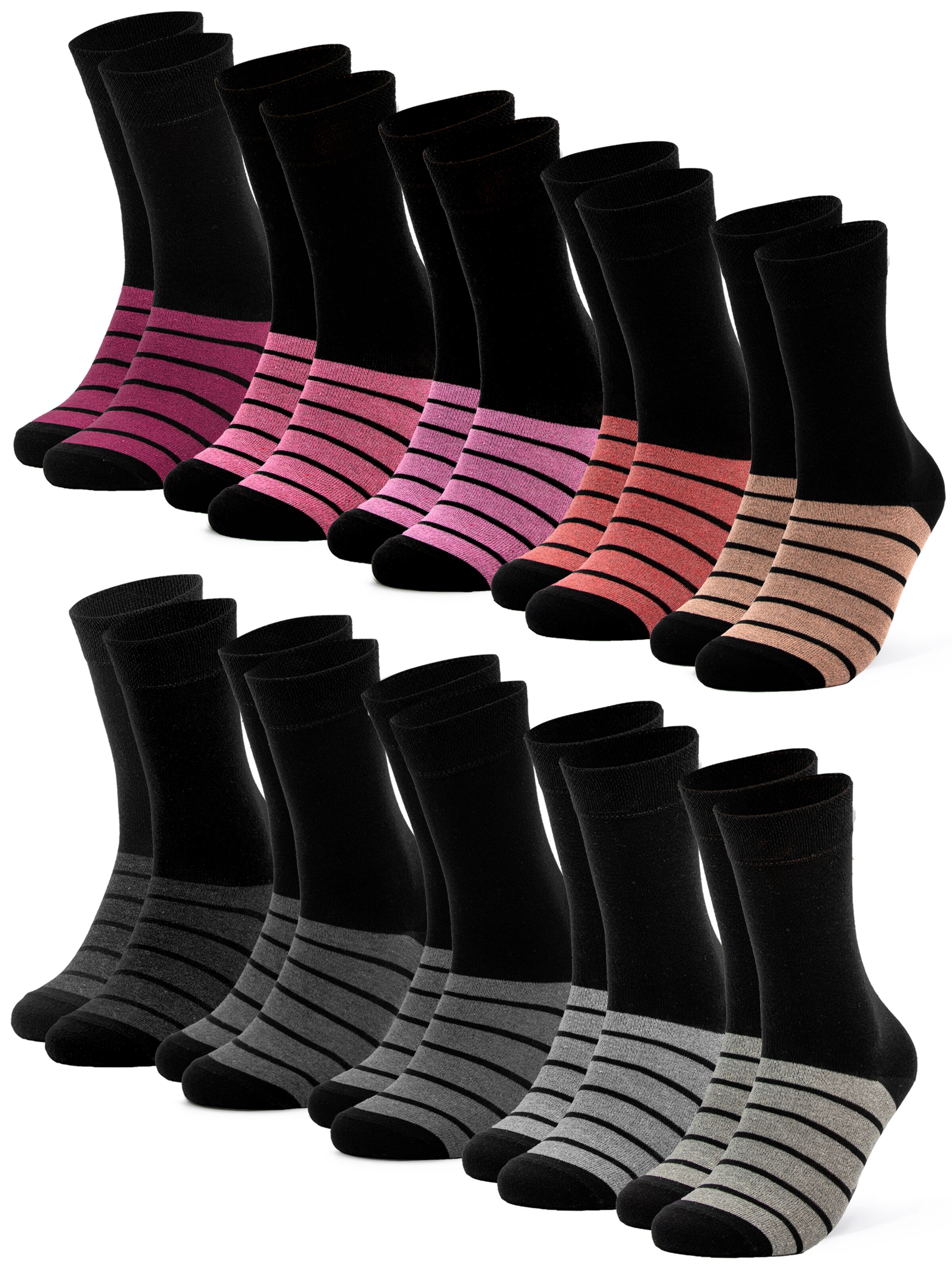 Occulto Socks 'Laura' in Pink: front