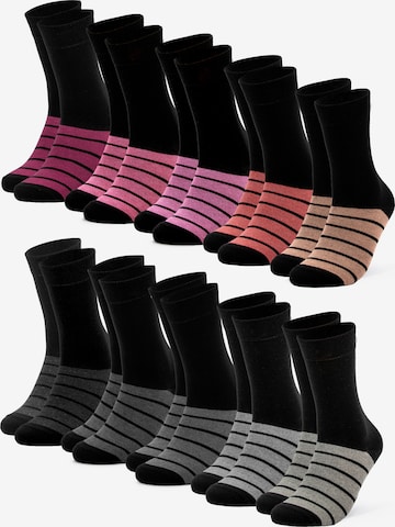 Occulto Socks 'Laura' in Pink: front