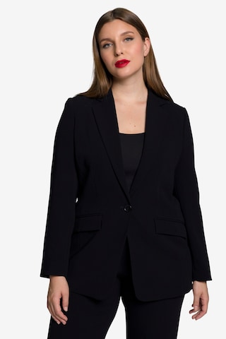 Blazer Ulla Popken en noir : devant