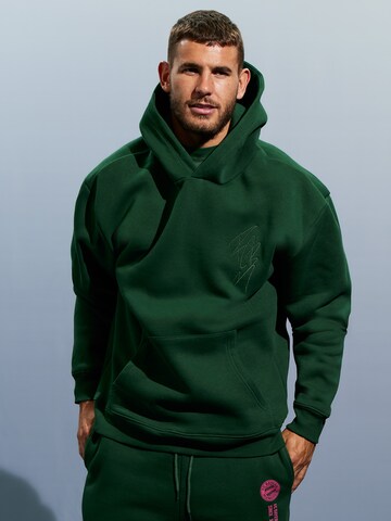FCBMSweater majica 'Lio' - zelena boja: prednji dio