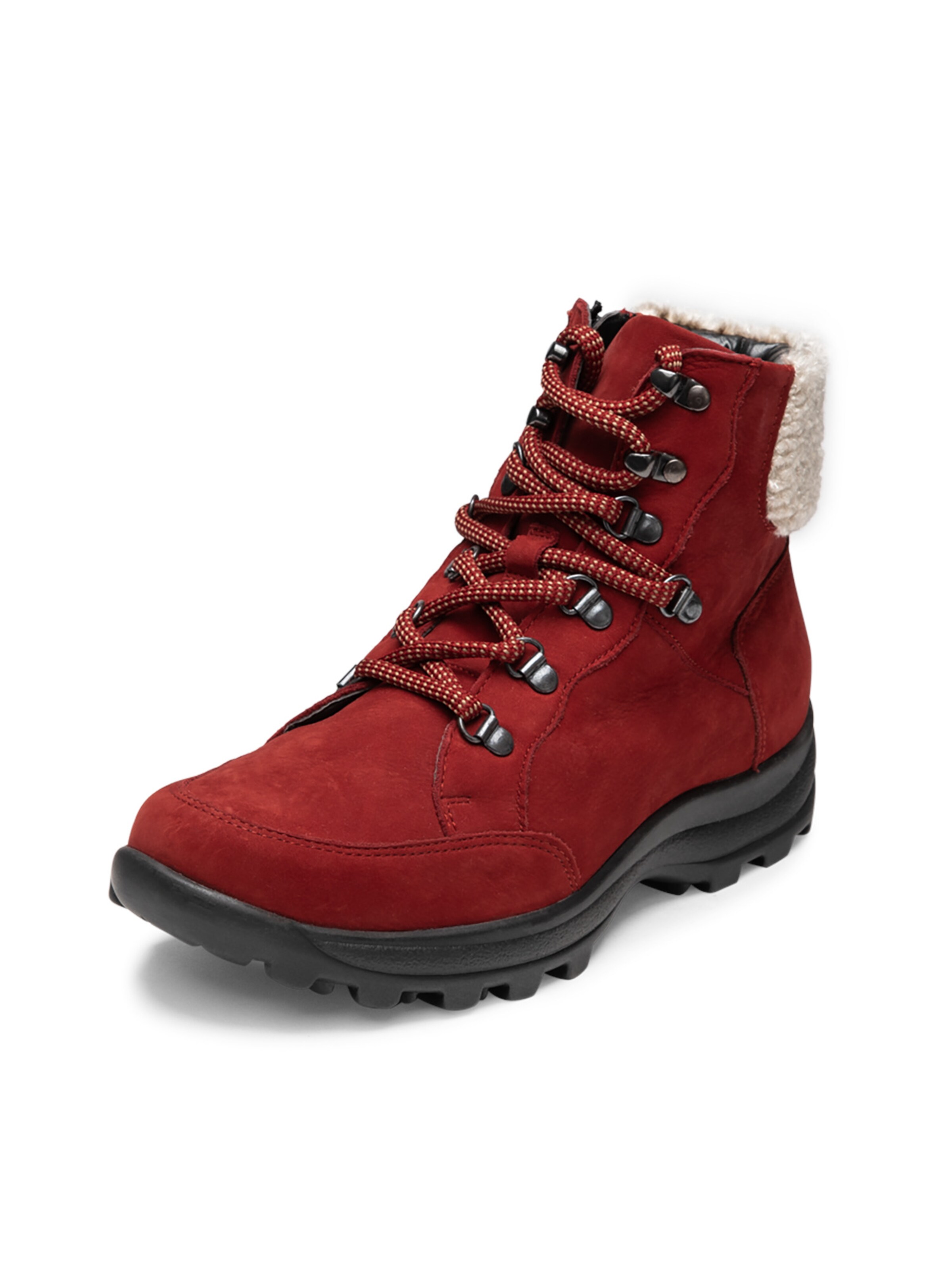 VITAFORM Bottines à lacets en rouge foncé, Vue avec produit