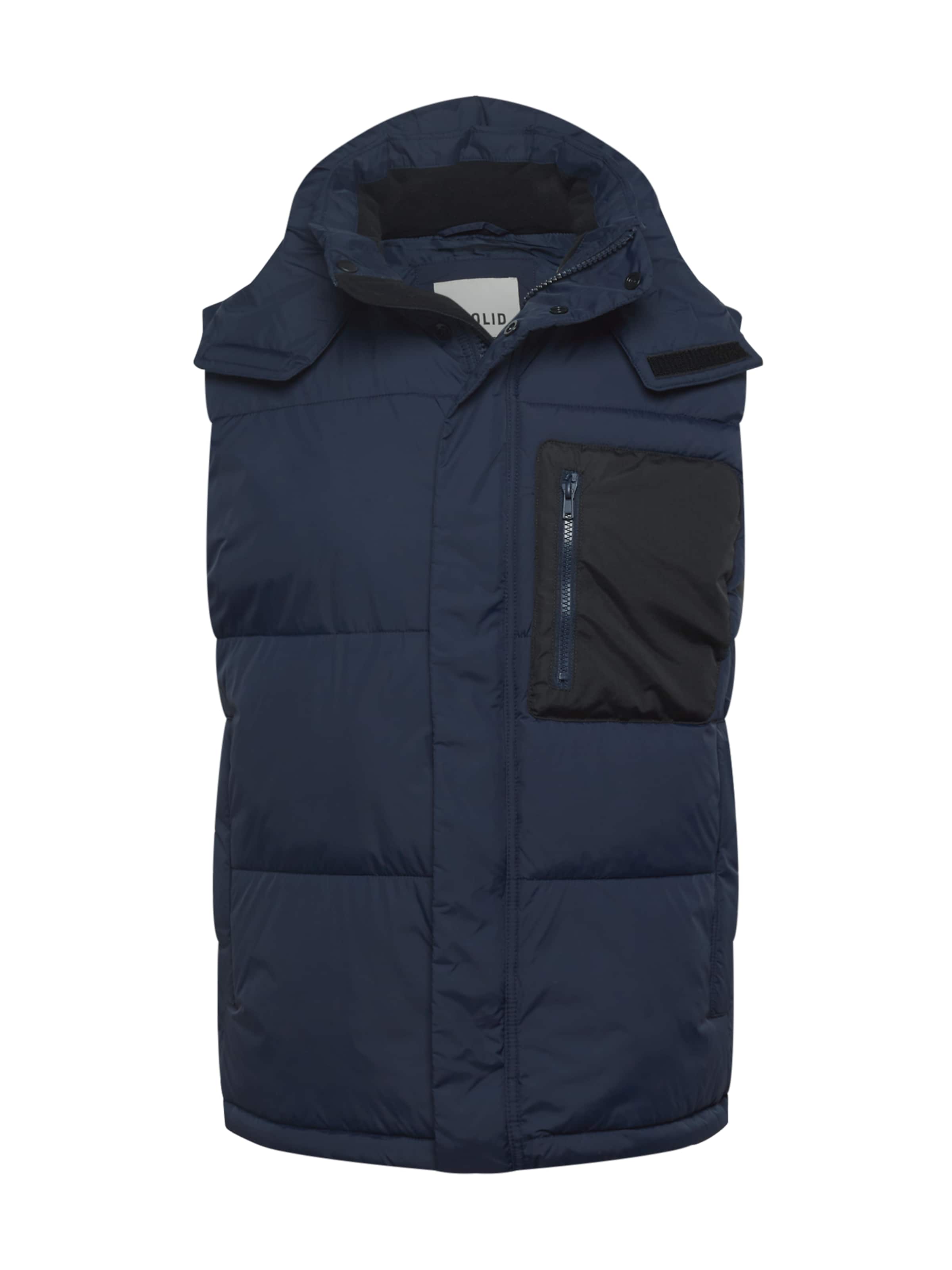!Solid Weste in Blau: Vorderseite