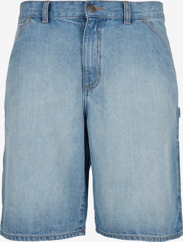 Urban Classics Loose fit Cargo Jeans in Blue: front