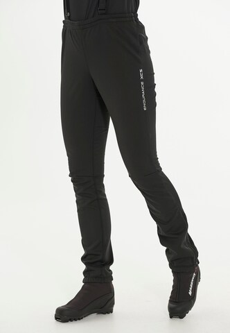 ENDURANCE Regular Workout Pants 'Zora' in Black: front