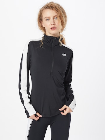 new balance Functioneel shirt 'Accelerate' in Zwart: voorkant