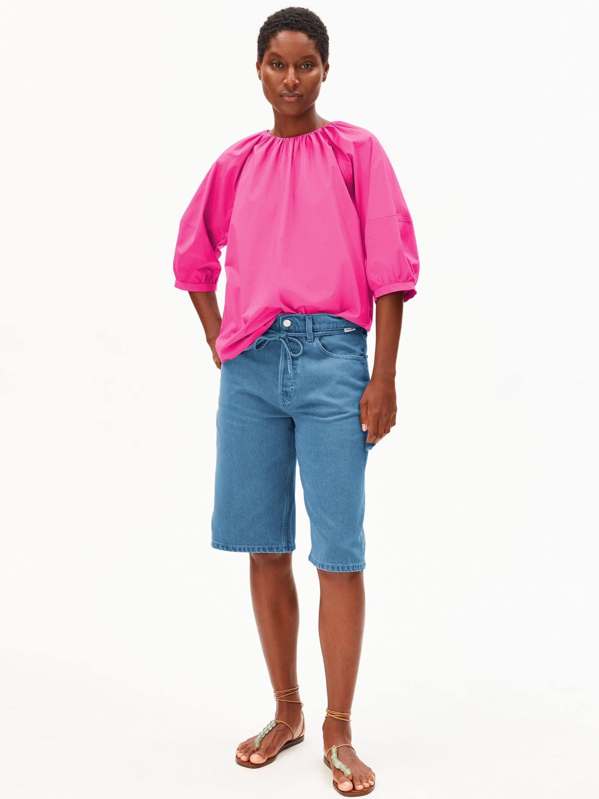 ARMEDANGELS Blouse in Roze: voorkant