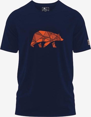 FORSBERG Shirt 'Espenson T-Shirt mit Brustlogo' in Blau: Vorderseite