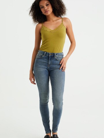 WE Fashion Topp, värv kollane