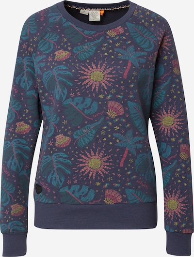Ragwear Sweatshirt 'JOHANKA' in navy / cyanblau / gelb / pink, Produktansicht