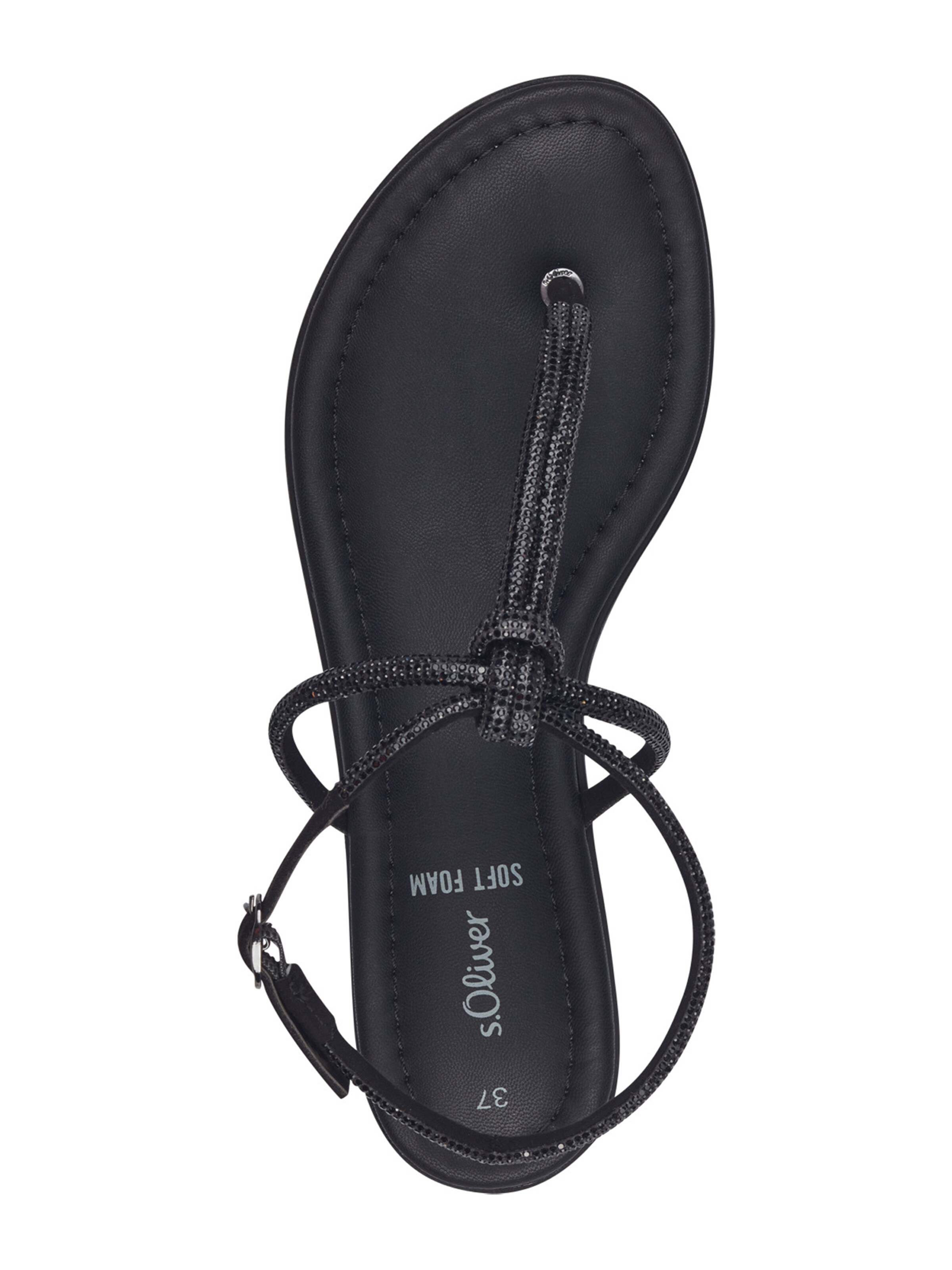 Flip-flops de la s.Oliver pe negru