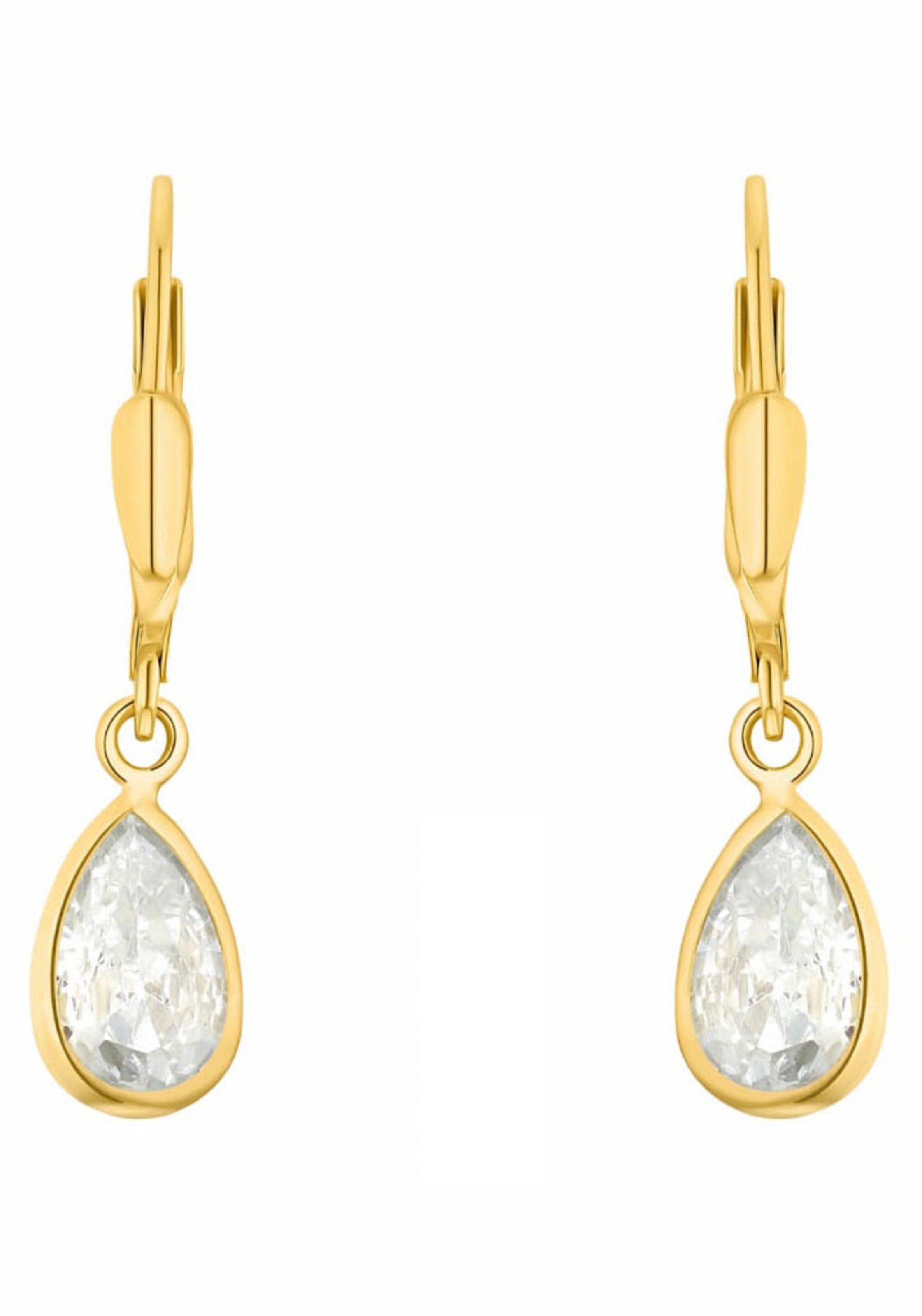 AMOR Earrings in Gold: front