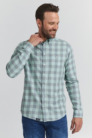 FQ1924 Regular fit Button Up Shirt 'YUNUS' in Blue: front