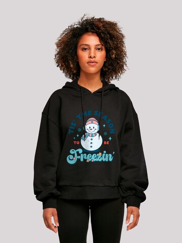 Sweat-shirt 'Tis The Season to Be Freezin' F4NT4STIC en noir : devant