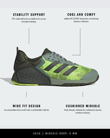 ADIDAS PERFORMANCE Spordijalats 'DROPSET 3', värv roheline