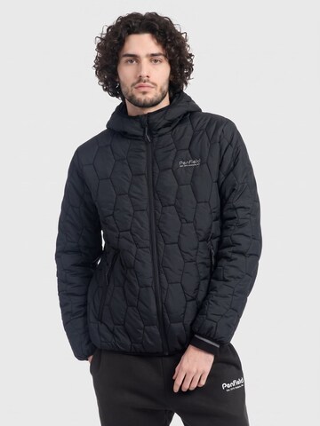 PENFIELD Kurtka zimowa 'HUDSON SCRIPT HEXAGONAL QUILT BLACK' w kolorze czarny: przód