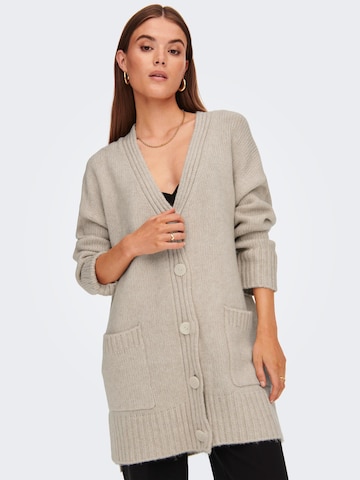 ONLY Strickjacke 'Airy' in Grau: predná strana