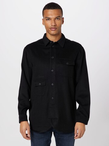 Han Kjøbenhavn Regularny krój Koszula w kolorze czarny: przód