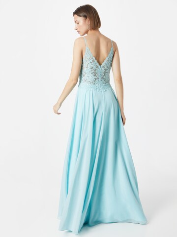 mascara Evening Dress in Blue