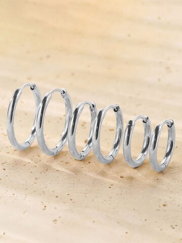 Hey Happiness Earrings 'Stack Trio' in Silver