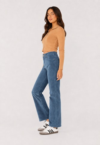 évasé Pantalon Elara en bleu