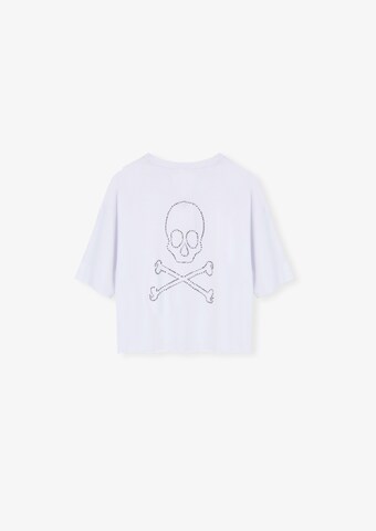 Scalpers Shirt 'New Back Skull' in White