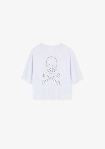 Scalpers T-Shirt 'New Back Skull' in Weiß
