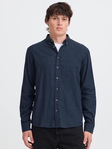BLEND Regular fit Button Up Shirt 'Burley' in Blue