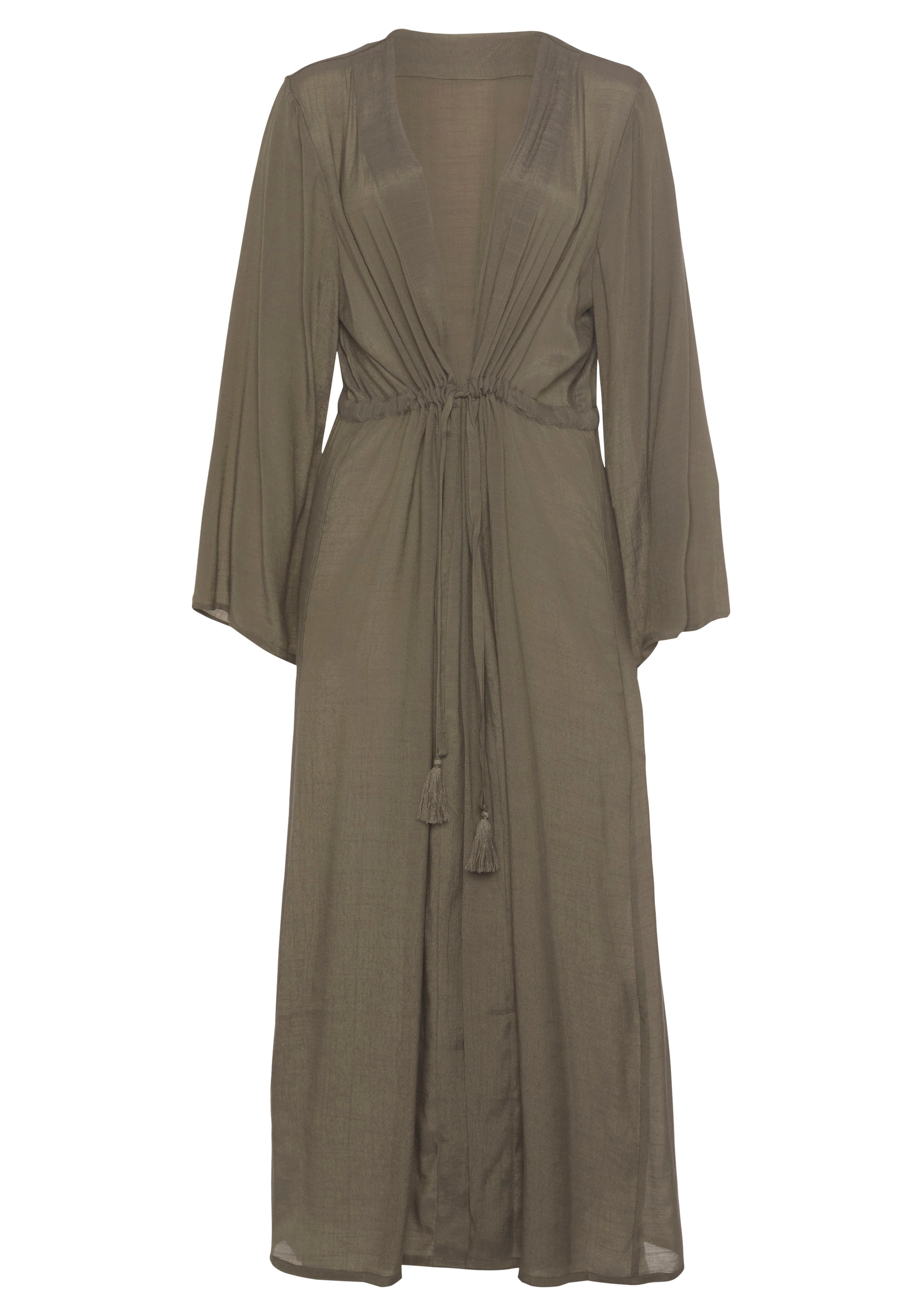 LASCANA Плажна рокля в зелено: отпред