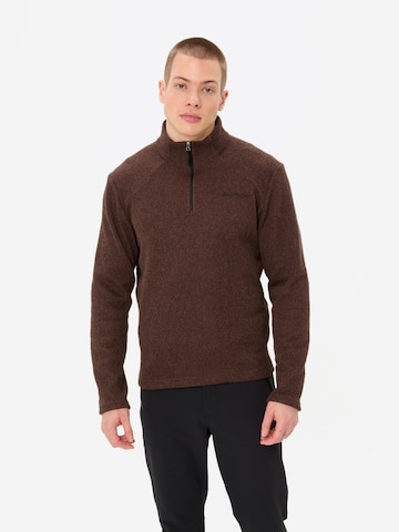 VAUDE Sporttrui 'Tesero' in Bruin: voorkant