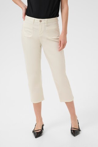 Cream regular Jeans 'Ann' i beige: forside