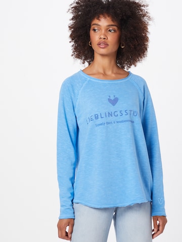 LIEBLINGSSTÜCK Sweatshirt 'Cathrina' in Blue: front