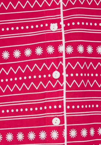 LASCANA Pajama 'XMas Dog Classic' in Red