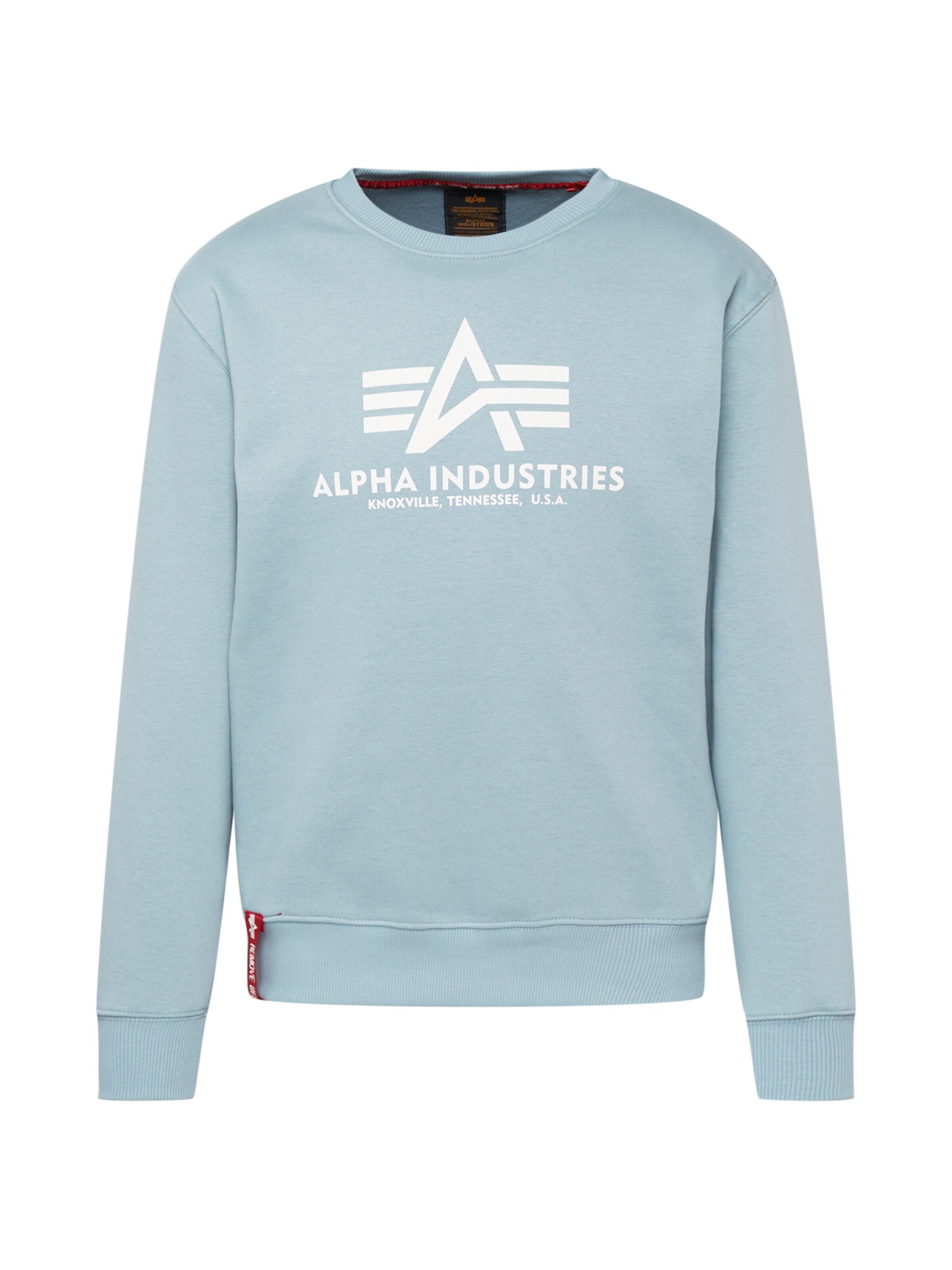 ALPHA INDUSTRIES Sweatshirt in Blue: front