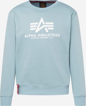 ALPHA INDUSTRIES Sweatshirt in Blue: front