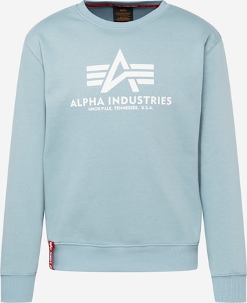 ALPHA INDUSTRIES - Sweatshirt em azul: frente