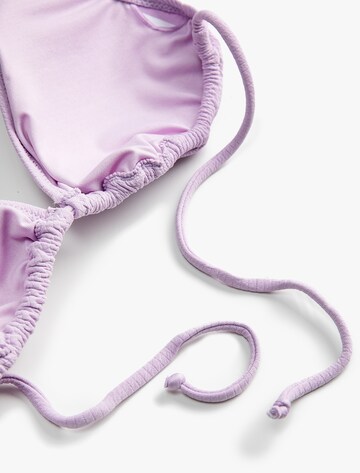 Koton Triangel Bikinitop in Lila