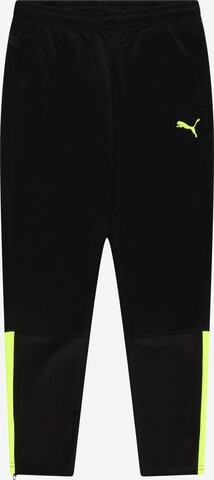 PUMA Sportovní kalhoty 'TeamLiga' – černá: přední strana