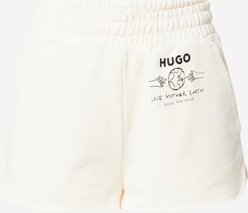 Regular Pantalon 'Nente' HUGO en blanc : devant