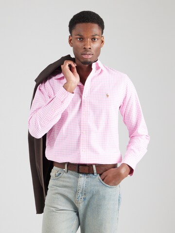 Regular fit Camicia di Polo Ralph Lauren in rosa: frontale