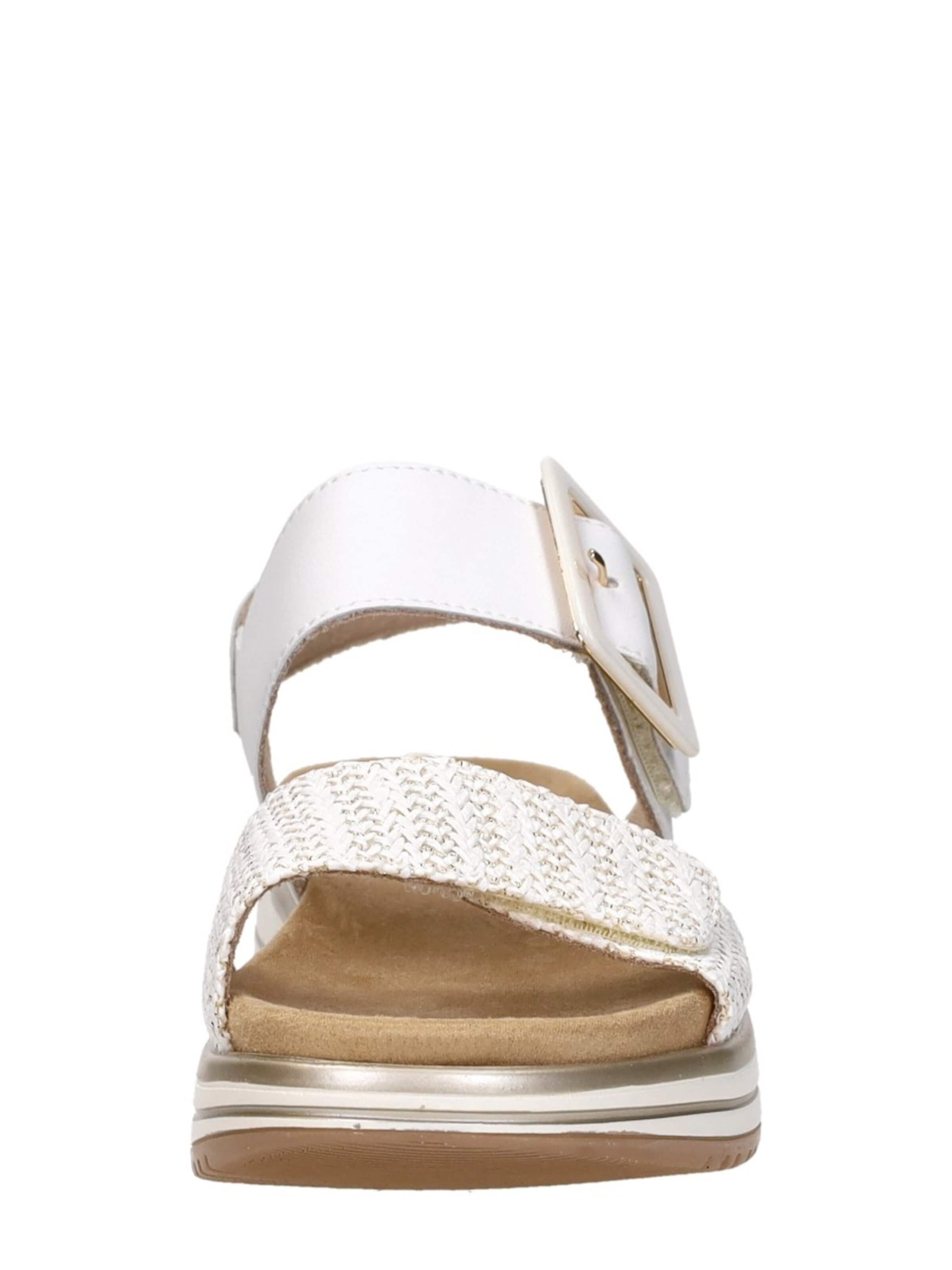 Sandales 'Sandalen Plat' REMONTE en blanc