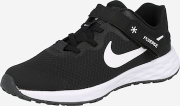 NIKE Athletic Shoes 'Revolution 6 FlyEase' in Black: front