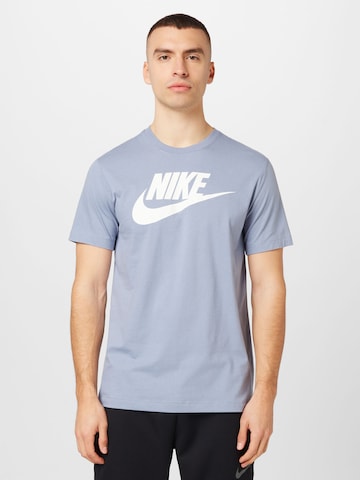 Nike Sportswear Regular fit Shirt in Blauw: voorkant
