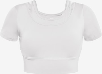 T-shirt IZIA en blanc : devant