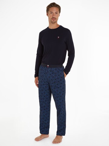 Tommy Hilfiger Underwear Long Pajamas in Blue: front