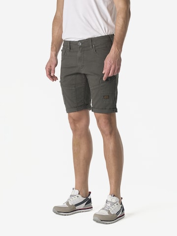 KOROSHI - regular Pantalón vaquero cargo en gris