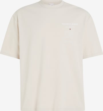 T-Shirt '1985' Tommy Jeans en beige : devant