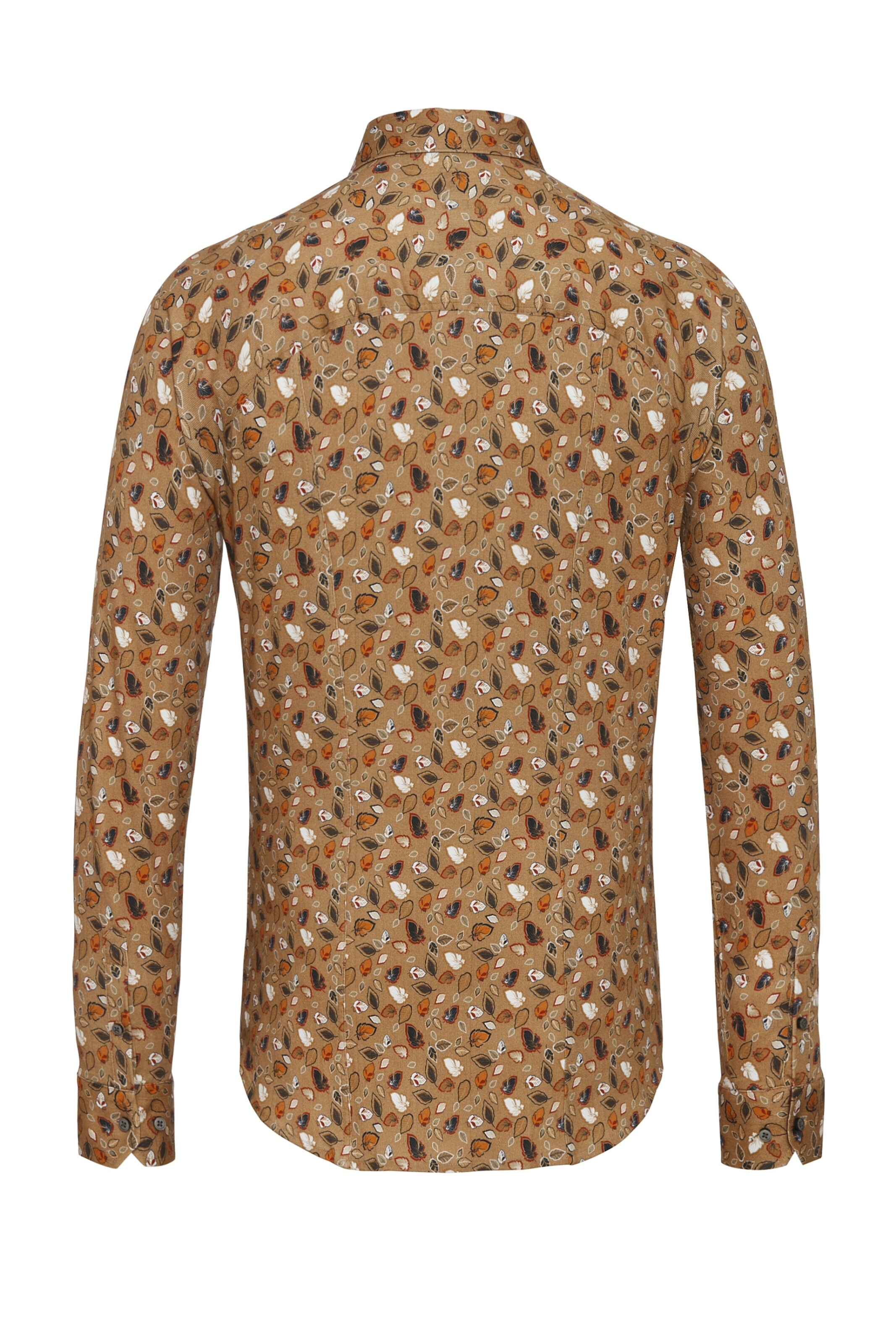 DESOTO Slim fit Button Up Shirt in Brown